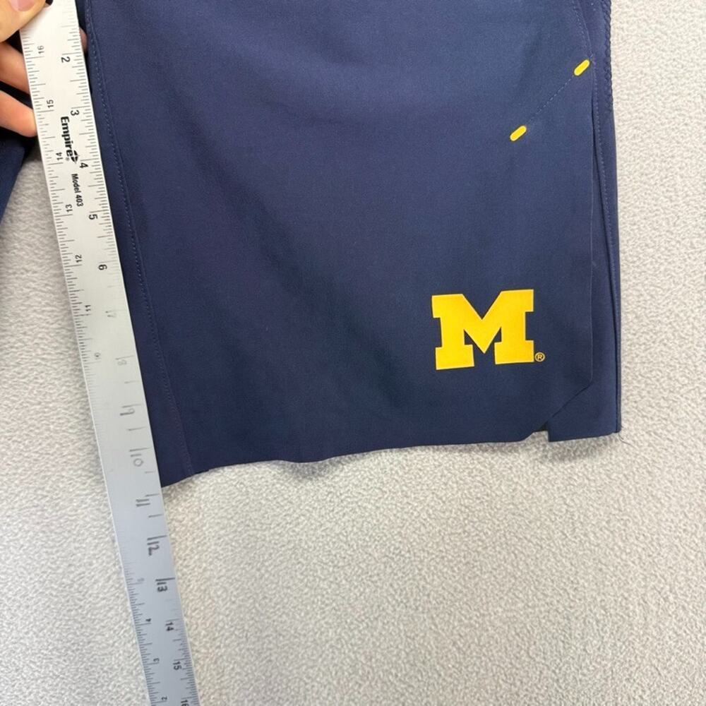 University Of Michigan Shorts Mens Small Blue Athletic Nike Jordan Jumpman Split - Picture 4 of 10